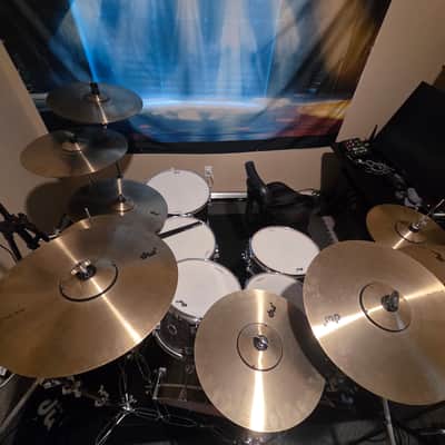 DW DWe Galaxy Black/MASSIVE EXPANDED KIT/ 7 CYMBALS + 2 HI HATS / 7 SHELLS PACK image 3