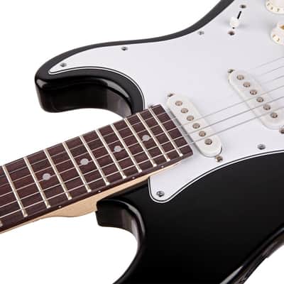New Glarry GST Rosewood Fingerboard Electric Guitar Black image 4