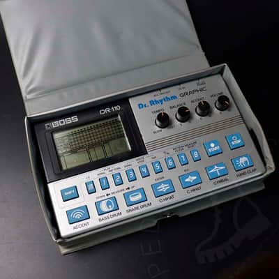 Boss DR-110 Dr. Rhythm 1980s - Silver w/ original box