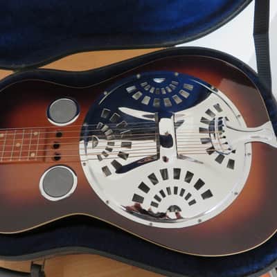 '79 Dobro model 60D square neck resonator guitar, original case, plus accessories image 4