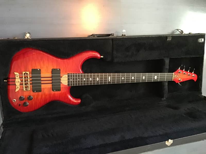 Alembic Elan 5 1991 - Cherry Burst-Wider Comfort Neck image 1