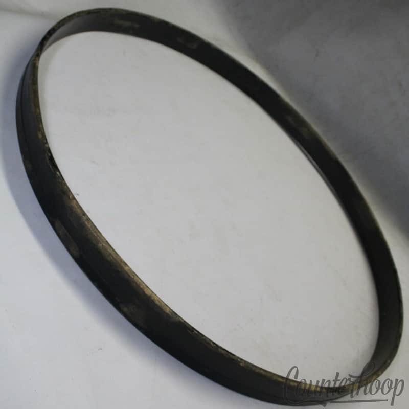 *Slingerland 24" Bass Drum Rim/Hoop Vintage 70s Black Paint No Inlay Sound King* image 1