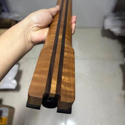 Headless Roasted Flame Maple Guitar Neck, Rosewood Fingerboard 24 Frets image 7