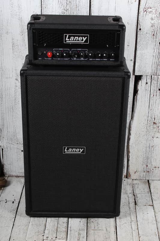 Laney IronHeart IRF-Dual Top Guitar Amplifier Head with GS212FE 2x12 Amp Cabinet