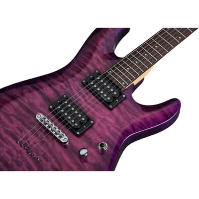 Schecter C-6 Plus Electric Magenta image 2