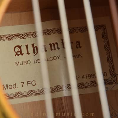 2000s ALHAMBRA 7FC FLAMENCO GUITAR image 16