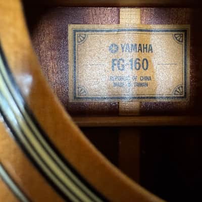Yamaha FG-160 1974 with Vintage Folk Art Hard Shell Case image 17
