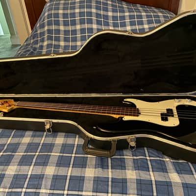 Fender USA Fretless Precision Bass 1996 - Black image 3