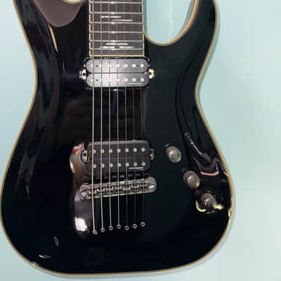 Schecter Blackjack C-7 2021 - Present - Gloss Black image 1