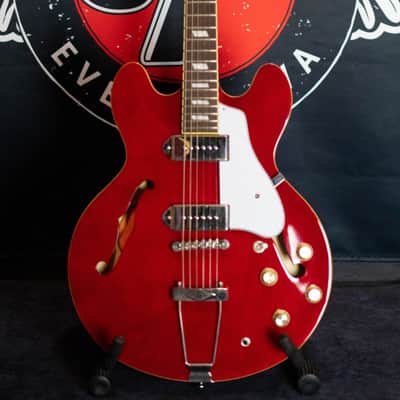 2015 Epiphone Casino CH Cherry Red Hollow-Body Electric Guitar w/Hard Case image 1