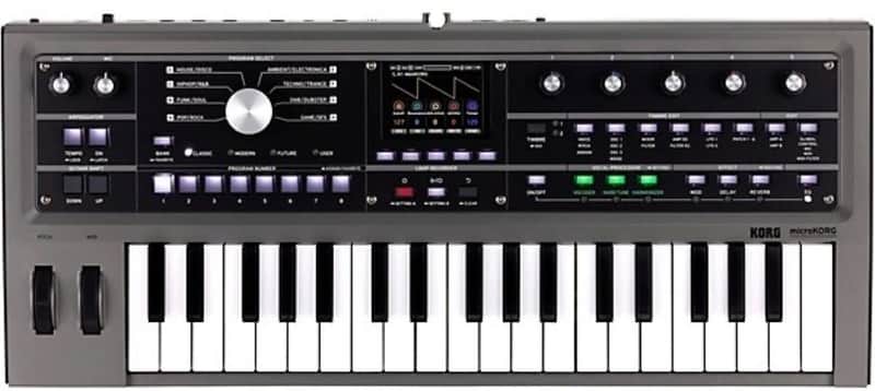 Korg MicroKORG 2 37-Key Virtual Analog Synthesizer and Vocoder - Black image 1