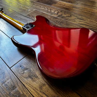 1993 Fender Traditional 60s Mustang Order Made Custom Transparent Red Premium Ash Maple Seymour Duncan MIJ Japan image 12