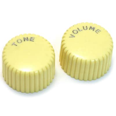 PK-3260-028 Harmony Cream Cupcake Knob Set Guitar/Bass Tone/Volume