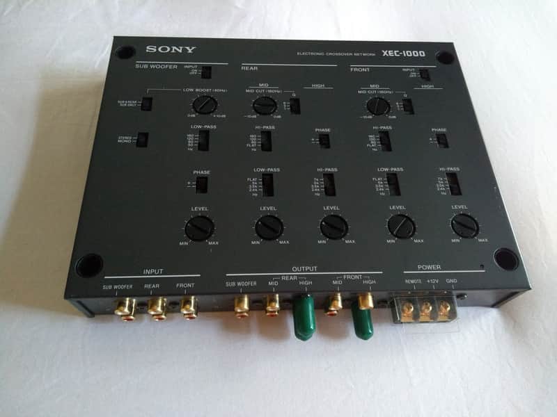 Sony XEC-1000 Electronic Crossover Network 1990s Dark Grey | Reverb