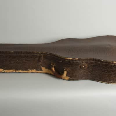 Epiphone Zephyr Deluxe Regent Arch Top Hollow Body Electric Guitar (1950), ser. #85369, original brown hard shell case. image 11