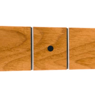 Fender Roasted Maple Jazz Bass Neck 20 Medium Jumbo Frets 9.5" Maple C Shape image 1