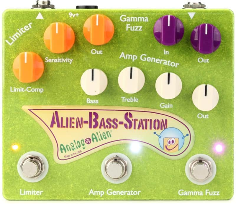 Analog Alien Alien Bass Station (ABS) Compressor/Amp Simulator/Gamma-Fuzz Bass Pedal image 1