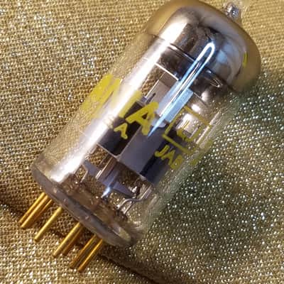 Sylvania Matched Pair (2) 6922 premium tNOS AT1000 TESTED Vacuum Tubes Gold pins rare D getter E88CC dual triode or GB6DG8 1963 image 16