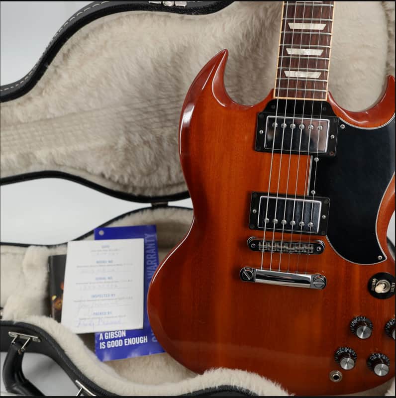2013 Gibson SG Standard Natural Burst w/OHSC – Beautiful Grain, Original Warranty Card image 1