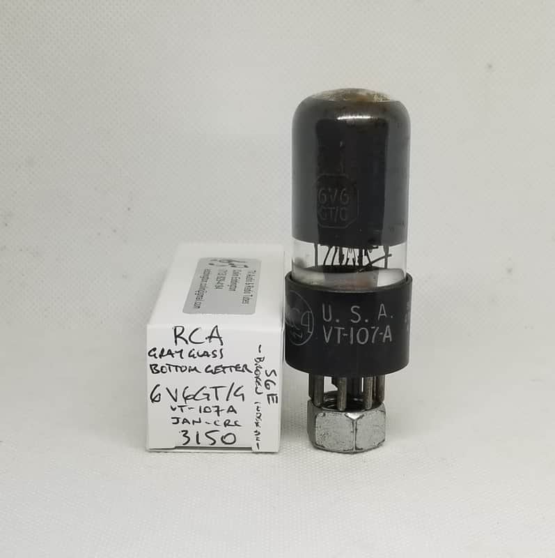 RCA 6V6GT/G VT-107-A Single Tube **No Index Pin**  NOS 6V6 image 1