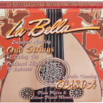 La Bella - OU80A Oud -12- Naylon String Set, Arabic Tuning image 1