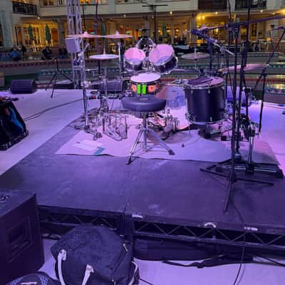 Used Yamaha Tour Custom 5pc Drum Set Licorice Satin image 1