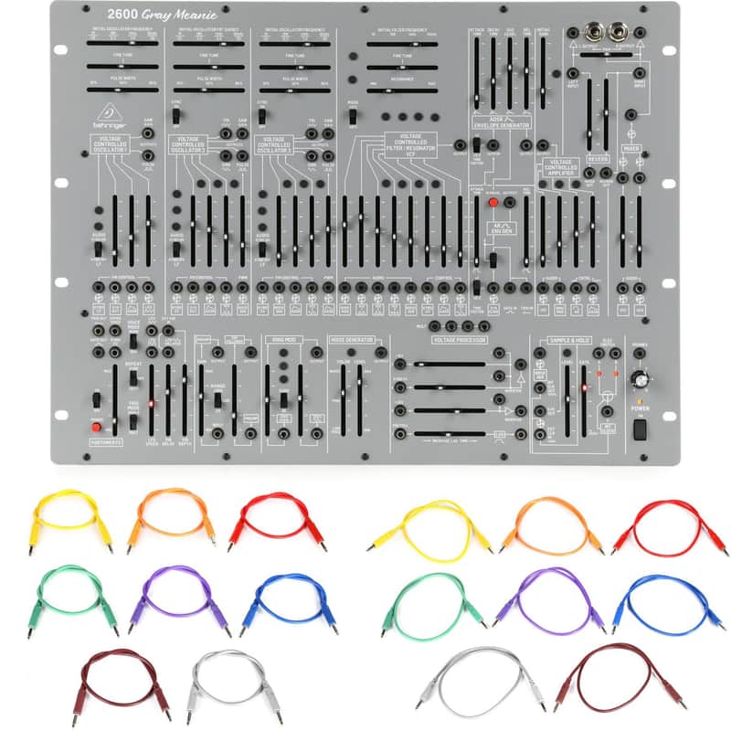 Behringer 2600 Gray Meanie Limited-Edition Analog Semi-modular Synthesizer with Patch Cables image 1