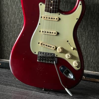 1959 Fender Stratocaster Candy Apple Red Refin Original Parts Sounds Magical image 3