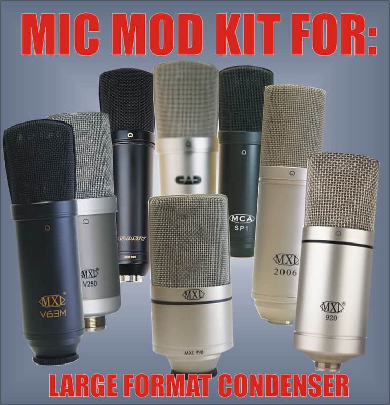 Microphone Mic Mod Kit for MXL 990 920 770 V63M V250 2006 1006 V57M MCA SP1 image 1