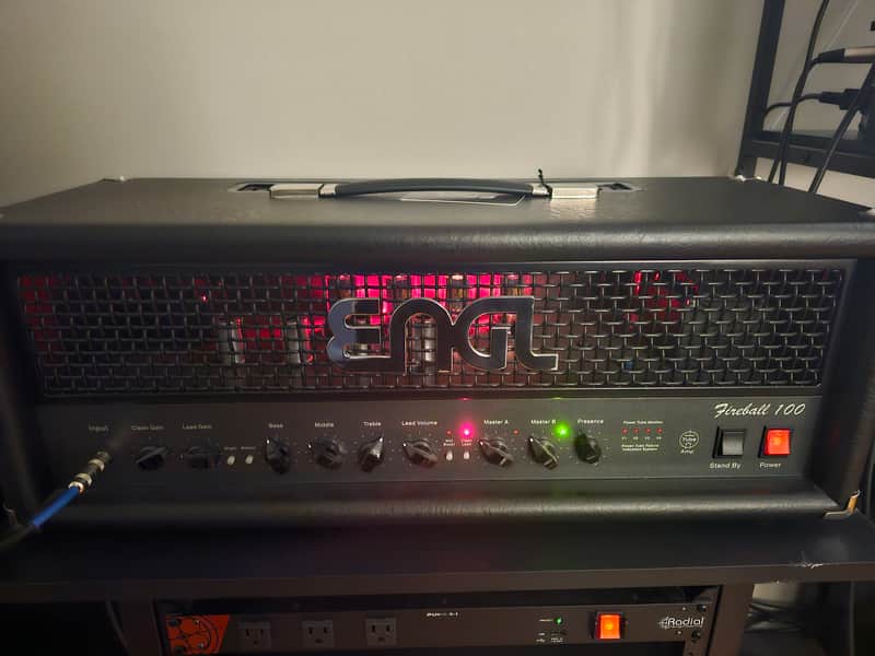 Engl Fireball 100 Type E635 2-Channel 100-Watt Guitar Amp Head - Black image 1
