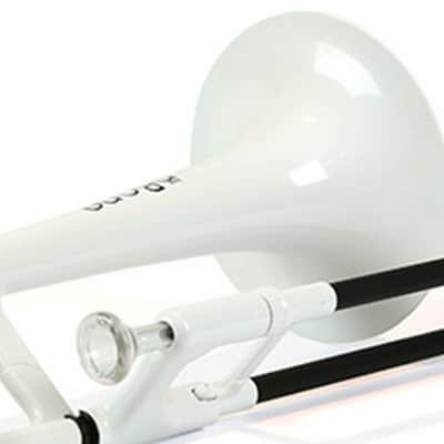 pInstruments pBone PBONE1W Trombone,  Lightweight Versatile Durable ABS, White image 2