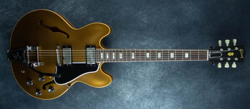 Gibson Custom Made to Measure 1964 ES-335 Reissue VOS, Gold Mist, Bigsby 160312 image 1