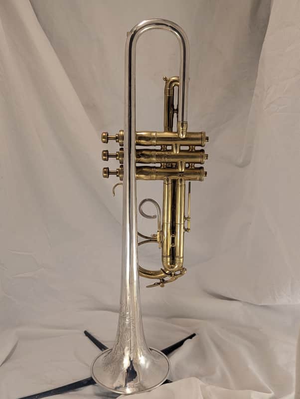 Legendary Vintage 1929 King Liberty 1 Silvertone "Artist Bore" Trumpet .468 – First Year Model! Valve Rebuild by Mark Metzler. Rare as Leprechaun Gold