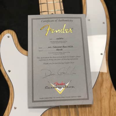 Fender Custom Shop 70s Telecaster Bass Left-Handed 4-String Ash Body - Natural image 8
