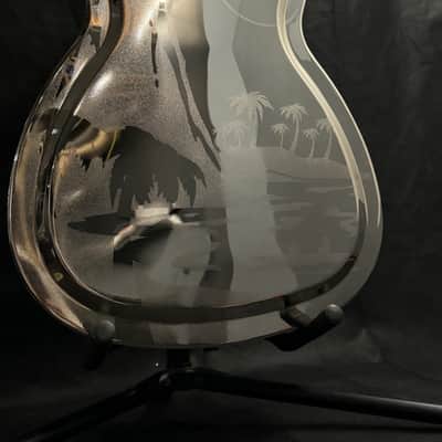 Fender FR-55 Hawaiian Resonator Acoustic Guitar 2012 - Bell Brass Nickel image 11