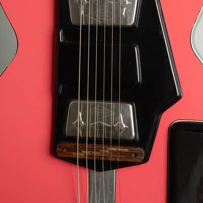 Wandre Soloist Semi-Hollow Body Electric Guitar (1964), black tolex hard shell case. image 14