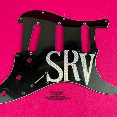 GVT Aged SRV "Number One" Pickguard for Stratocaster® – LTD No.1 B/W/B 3-Ply (1963–69 Style) image 1