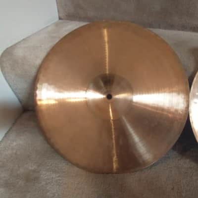 Paiste Vintage series 505 green label 14 in hi hat cymbals, 953/1109 grams excellent condition! image 8