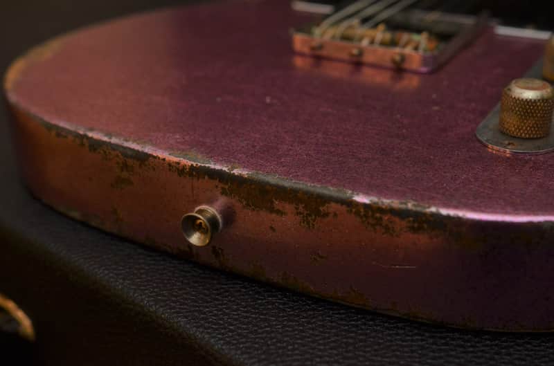 American Fender Telecaster Custom Heavy Relic Pink Gold Sparkle Colorshift! image 1
