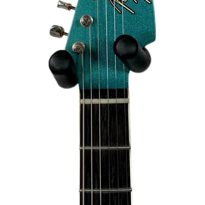 Mario Martin Guitars Jazzbastard Fine Flake Lake Placid Blue, Mojo Dual Foils 7lbs NEW (Authorized Dealer) image 8