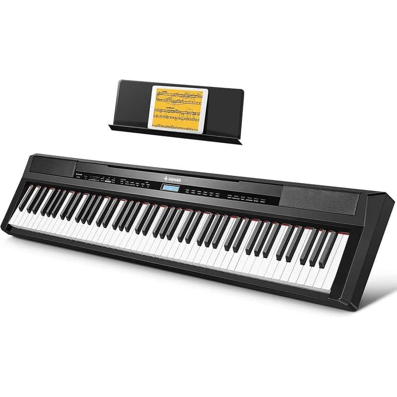 2025 Donner Dep-20 Digital Piano 88 Weighted Keys, Hammer Acti…