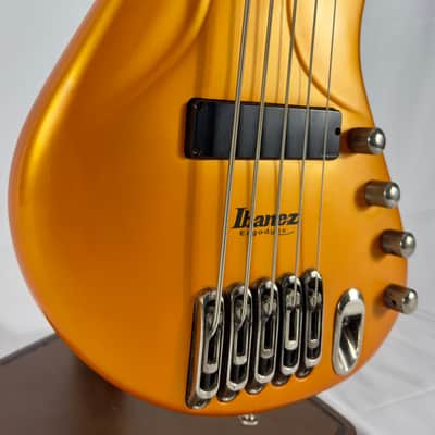 Ibanez Ergodyne EDA905 5 String Bass 2003 - Flare Orange Flat image 3