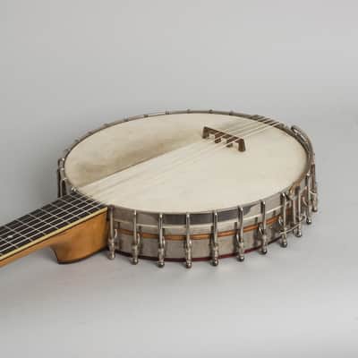 Fairbanks/Vega Tu-Ba-Phone Guitar Banjo (1920), ser. #47716, black tolex hard shell case. image 7