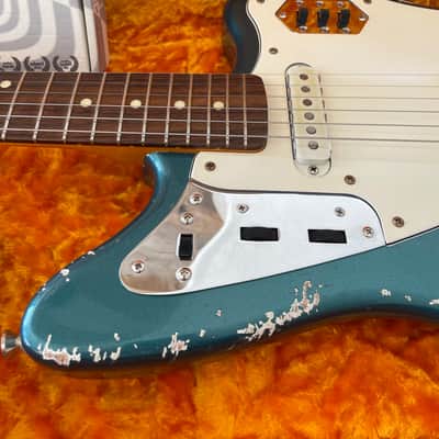 MJT Jaguar 2020 - Ocean Turquoise 60's Clone - John Frusciante Vibes Leslee onboard Seymour Duncan Fender parts Musikraft Neck image 11