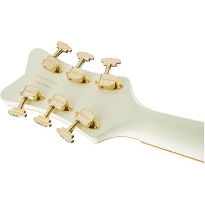 Gretsch G6134T-58 Vintage Select '58 Penguin 6-String Right-Handed Electric Guitar with Bigsby Bridge Tailpiece and Mahogany Body (Vintage White) image 6