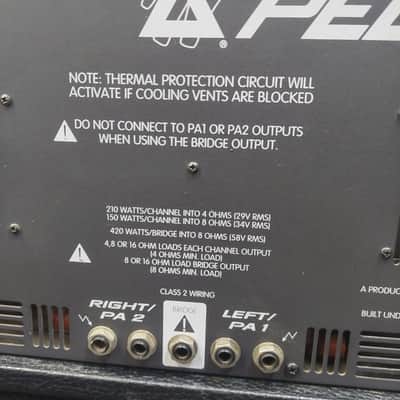 2000's Peavey XR684 Stereo Powered Mixer 2x200 Watts w/ Power Cable SN# 11077196 "Made In USA" image 8