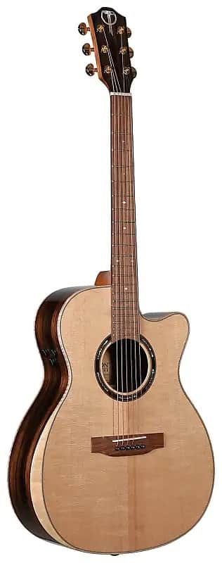 Teton STS180CENT-AR Dreadnought, Solid Spruce Top, ebony back & sides, armrest, Fishman Flex Electro image 1