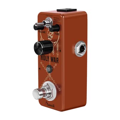 AMUZIK LEF-305 Heavy Metal Distortion Pedal Holy War Analog Dist Pedal for Electric Guitar Classic 80's Metal Sound True Bypass--Shipped from Irvine Warehouse in California by USPS image 3