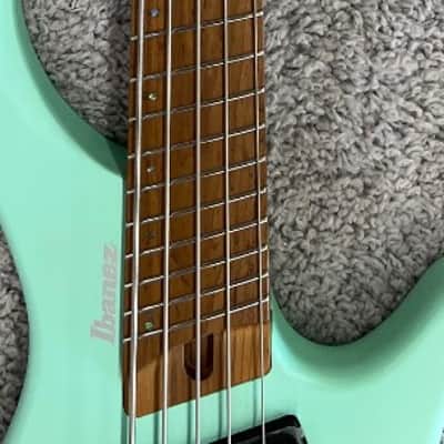 Mint Ibanez EHB1005MSSFM Headless 5-String Bass w/Bag - Seafoam Green Matte image 5