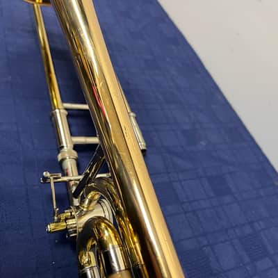 Used Yamaha YSL-682G Large Bore Tenor Trombone w/ F Attachment with Case and Mouthpiece Just Serviced image 15